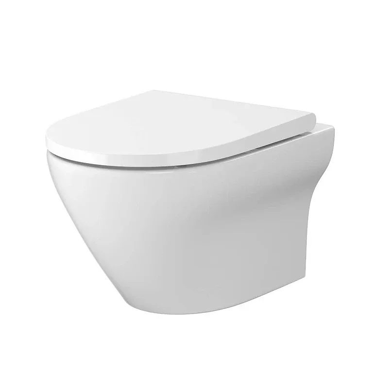 Унітаз підвісний В331 Larga Ew CleanOn з кришкою Slim Wrap дюропласт soft close, Cersanit