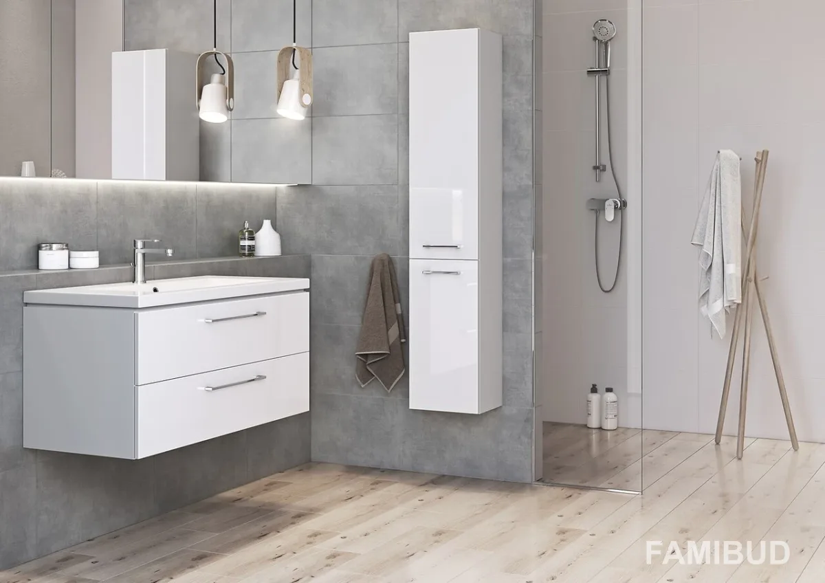 Сет B387 Lara Mille Slim 60 White, Cersanit