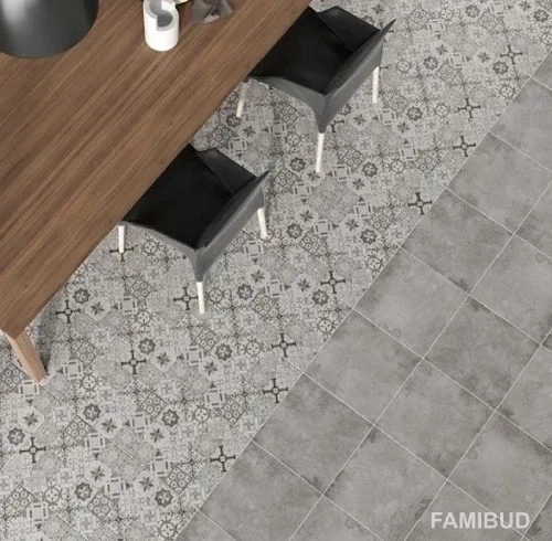 Декор Concrete Style Patchwork, 420×420×7, Cersanit