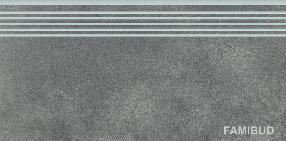 Сходинка пряма City Squares Grey, 298×598×8, Cersanit