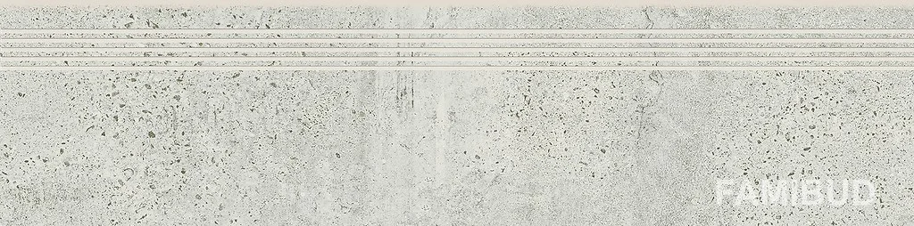 Сходинка пряма Newstone Light Grey Steptread, 298×1198, Opoczno