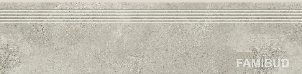 Сходинка пряма Quenos Light Grey Steptread, 298×1198×8, Opoczno