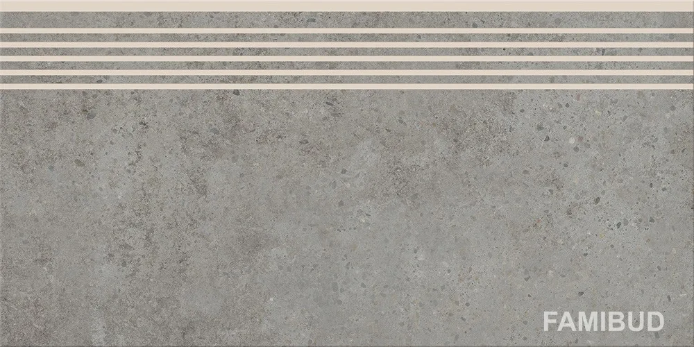 Сходинка пряма Highbrook Grey Steptread, 298×598×8, Cersanit