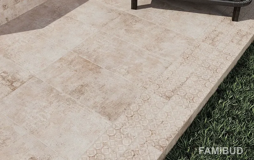 Декор Lukas Beige Decor, 145×298×8, Cersanit