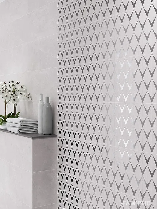 Декор Teneza Light Grey Inserto, 297×600×9, Opoczno