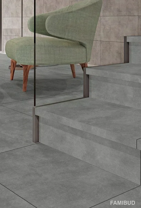 Сходинка з капіносом Silver Peak Gptu 603 Grey, 318×598, Cersanit