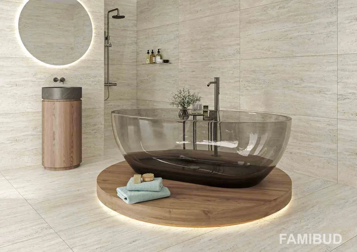 Плитка керамогранітна Travertino Ever Rect ×8