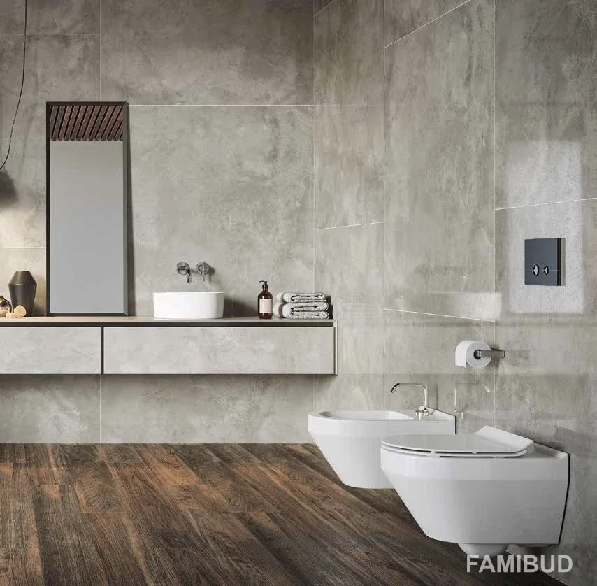 Плитка керамогранітна Quenos Light Grey LAP, 598×1198×8, Opoczno