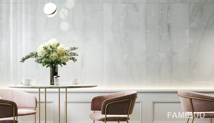 Плитка керамогранітна Brave Onyx White, 600×1200×7, Opoczno