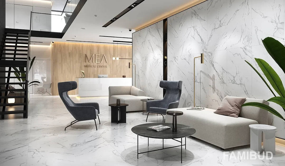Плитка керамогранітна Calacatta Marble White, 598×598×8, Opoczno