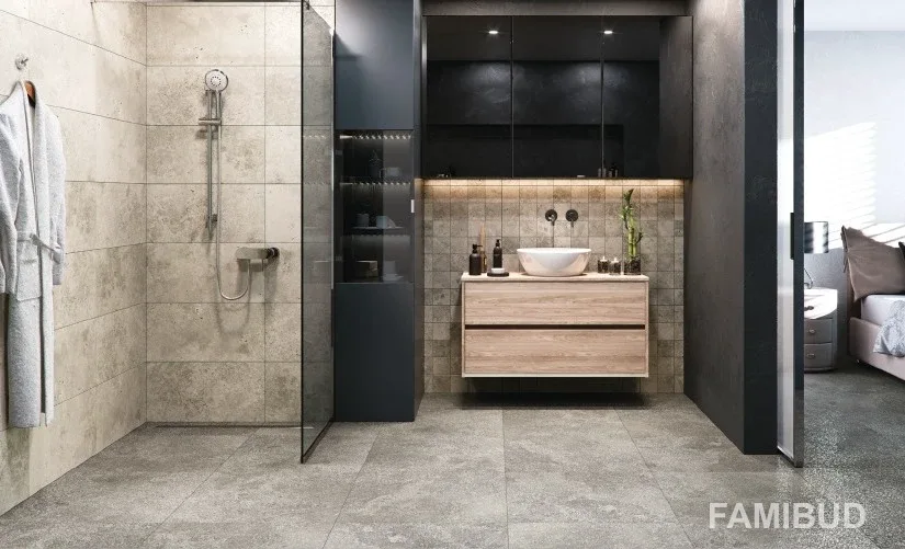 Плитка керамогранітна Gptu 607 Grey, 598×598×8, Cersanit