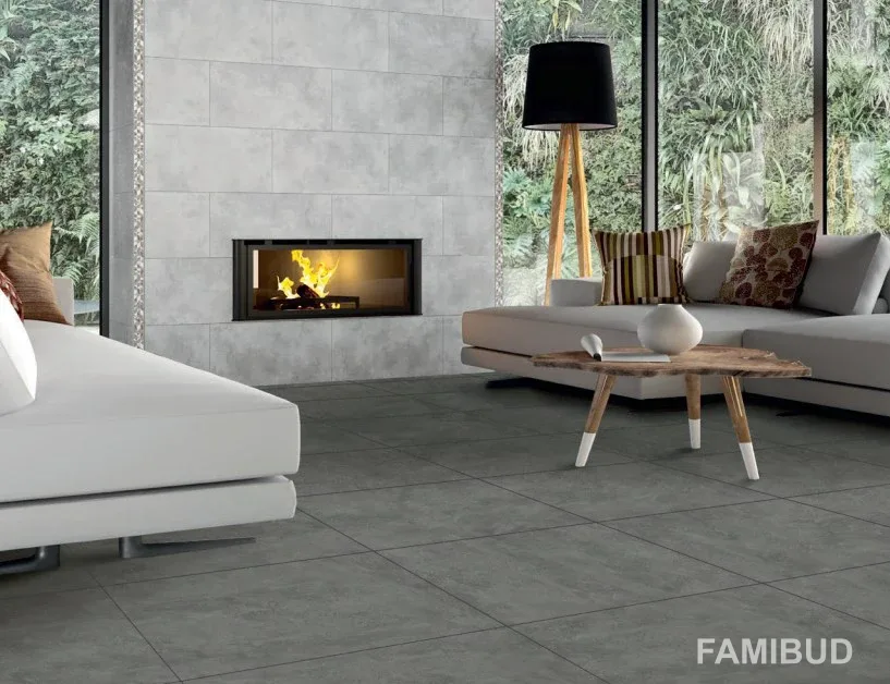 Плитка керамогранітна Colin Grey Rect, 598×598×8, Cersanit