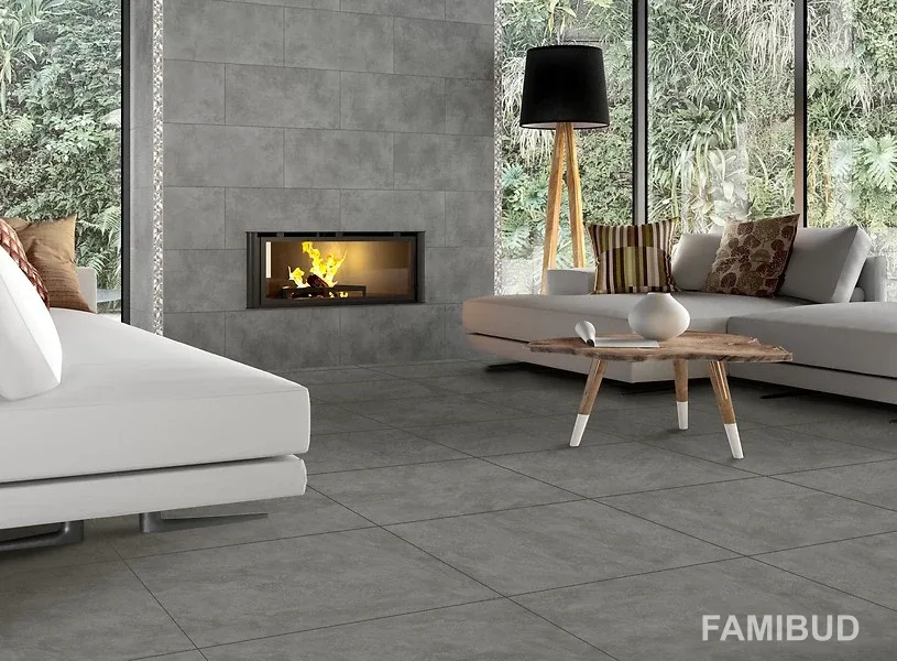 Плитка керамогранітна Gptu 603 Grey Rect, 598×598×8, Cersanit