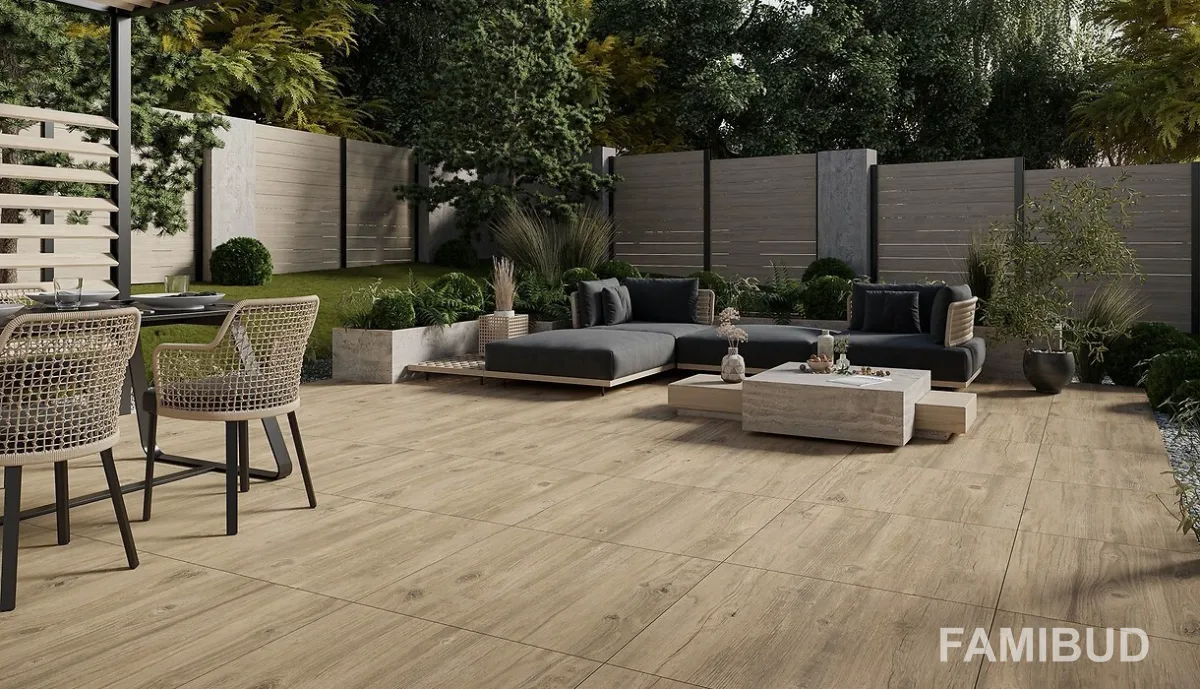 Плитка керамогранітна Wood Moments Light Brown 2.0 Rect, 593×593×20, Opoczno