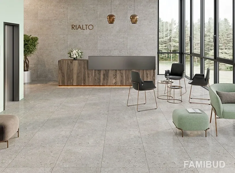 Плитка керамогранітна Rialto Grey Rect ×8