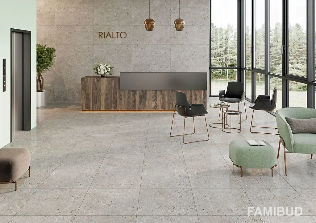 Плитка керамогранітна Rialto Grey Rect ×8