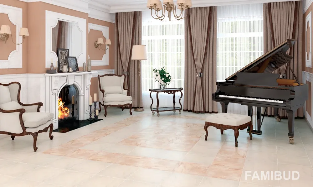 Плитка керамогранітна Neapolis Beige, 420×420×7, Cersanit