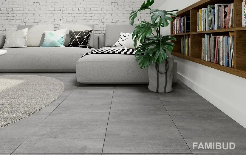 Плитка керамогранітна Febe Dark Grey, 420×420×7, Cersanit