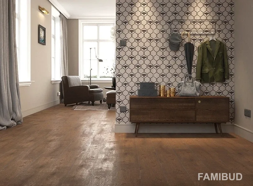 Плитка керамогранітна Finwood Ochra, 185×598×7, Cersanit