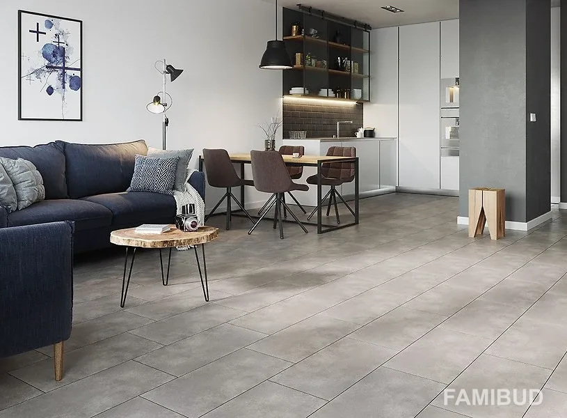 Плитка керамогранітна City Squares Grey, 298×598×8, Cersanit