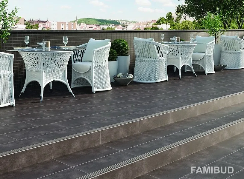 Плитка керамогранітна City Squares Anthracite, 298×598×8, Cersanit