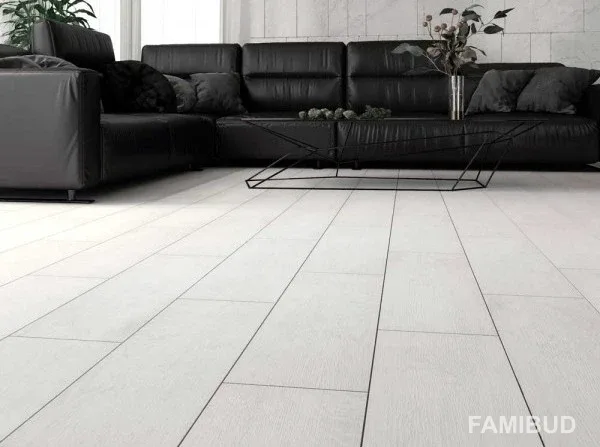 Плитка керамогранітна Ashenwood White, 185×598×7, Cersanit