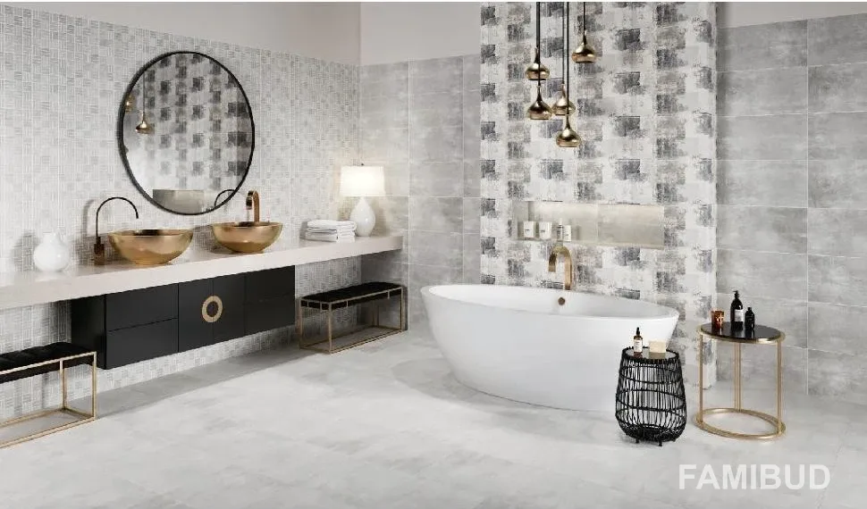 Плитка керамогранітна Avrora Light Grey, 420×420×8, Opoczno