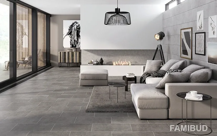 Плитка керамогранітна Highbrook Light Grey, 298×598×8, Cersanit