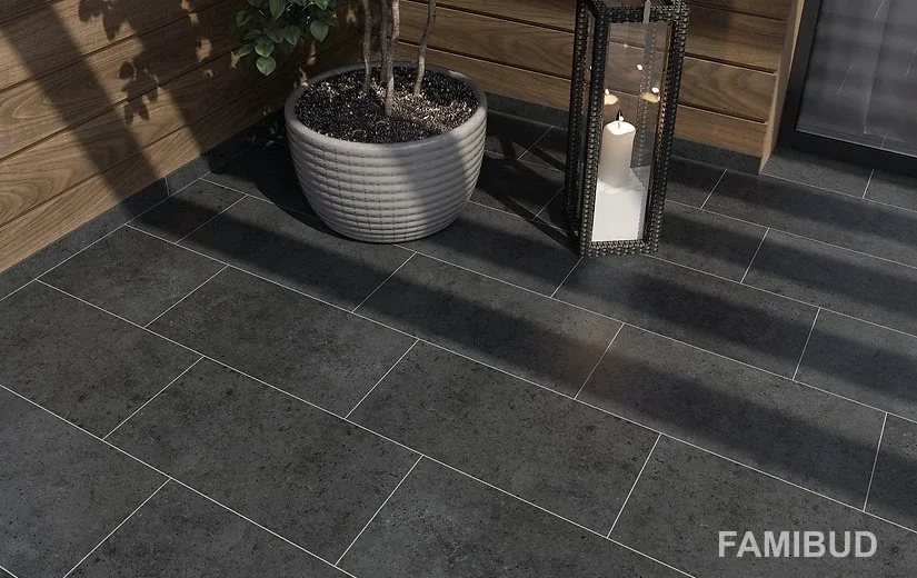 Плитка керамогранітна Highbrook Anthracite, 298×598×8, Cersanit