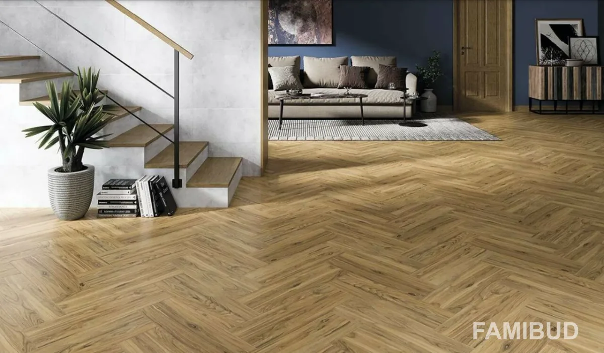 Плитка керамогранітна Aspenwood Brown, 185×598×7, Cersanit