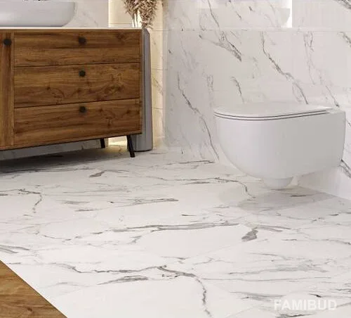 Плитка керамогранітна Arctic Stone White, 420×420×7, Cersanit