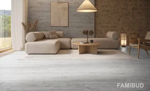 Плитка керамогранітна Brantwood Light Grey, 185×598×7, Cersanit