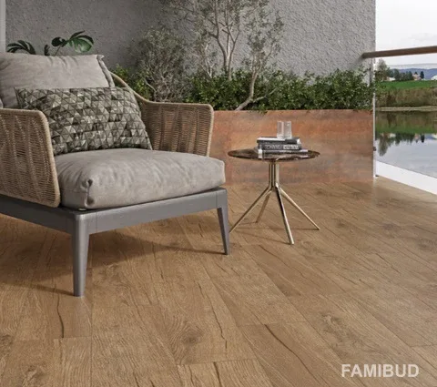 Плитка керамогранітна Honeywood Brown, 185×598×7, Cersanit