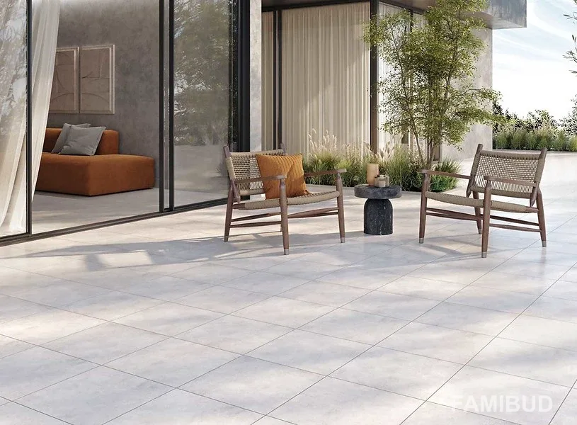 Плитка керамогранітна Lagos Light Grey, 420×420×7, Cersanit