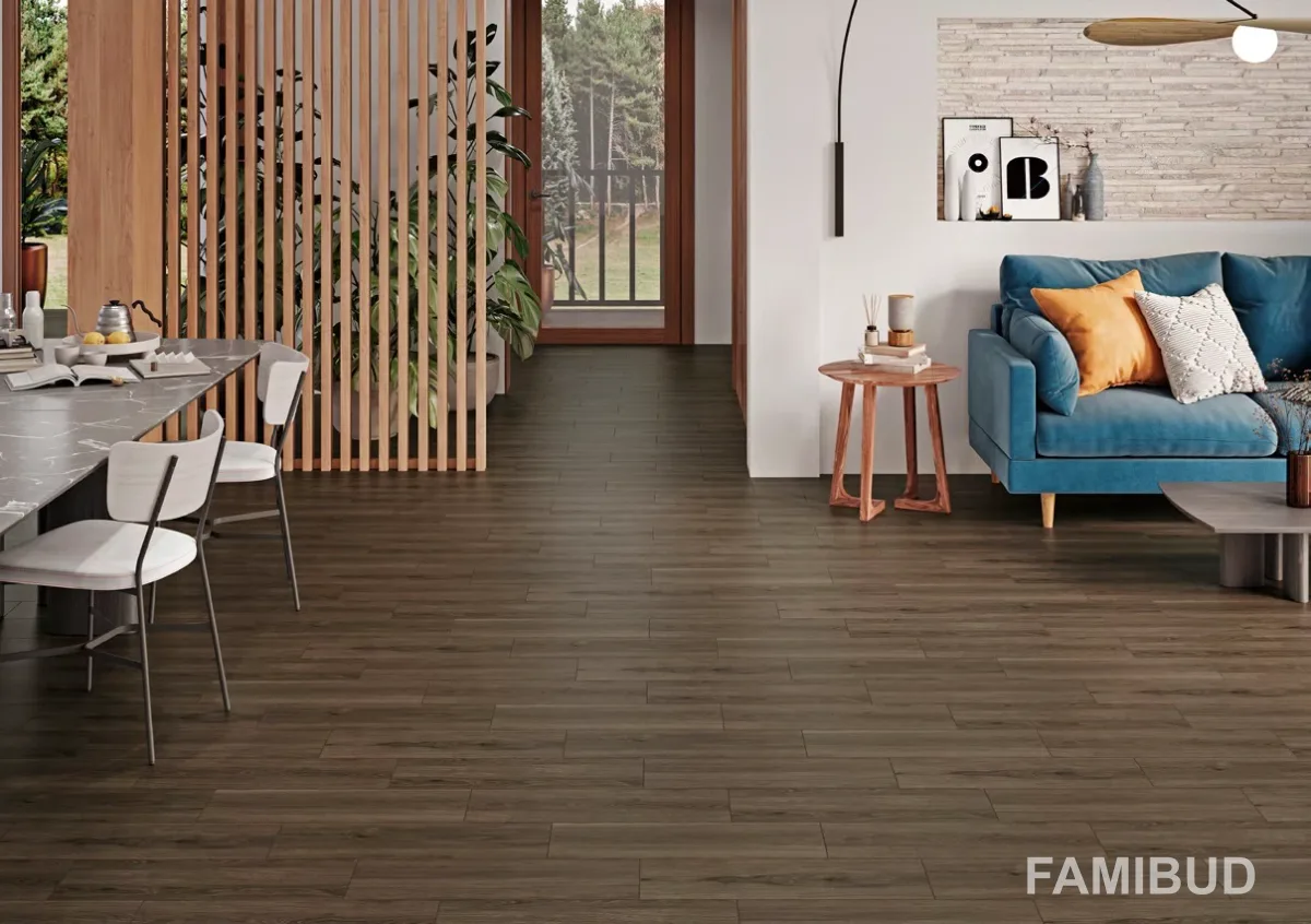 Плитка керамогранітна Calmwood Brown, 185×598, Cersanit