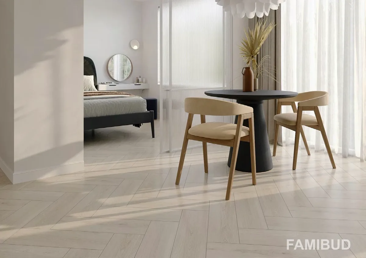 Плитка керамогранітна Calmwood Cream, 185×598, Cersanit