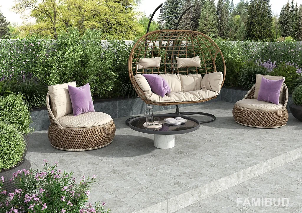Плитка керамогранітна Aldo Light Grey, 298×298×6, Cersanit