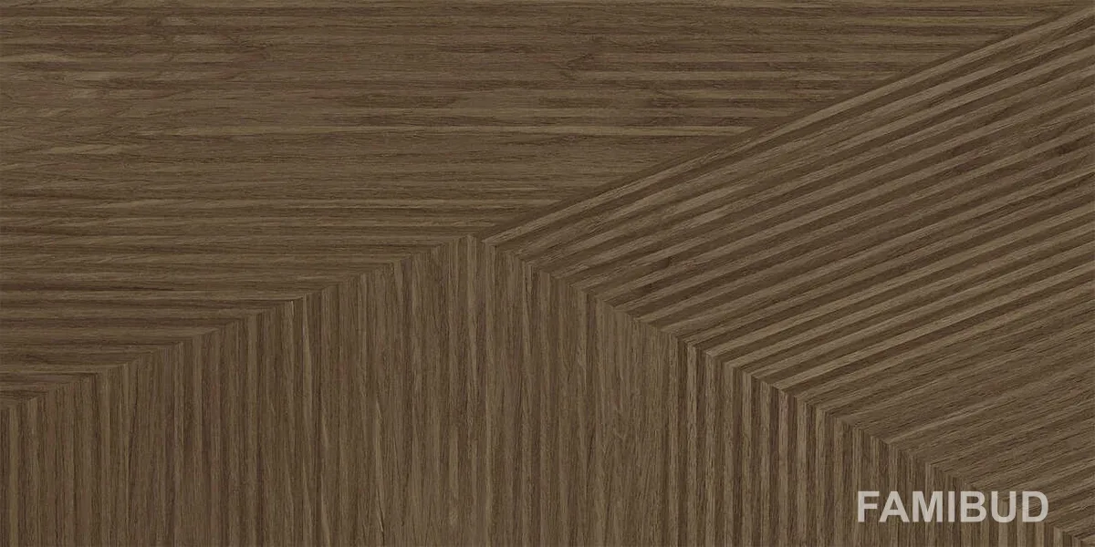 Плитка керамогранітна Gelios Wood Brown, 298×598, Cersanit
