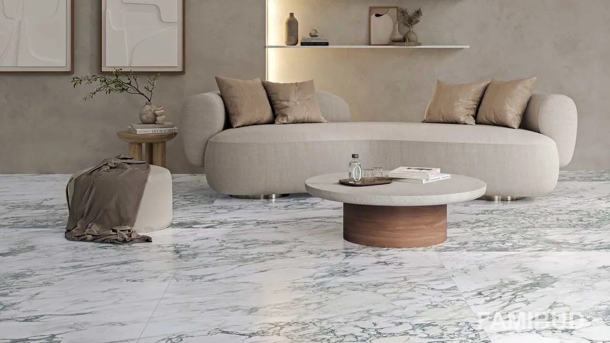 Плитка керамогранітна Tempesta Rect, 600×600×8, Білий, Golden Tile