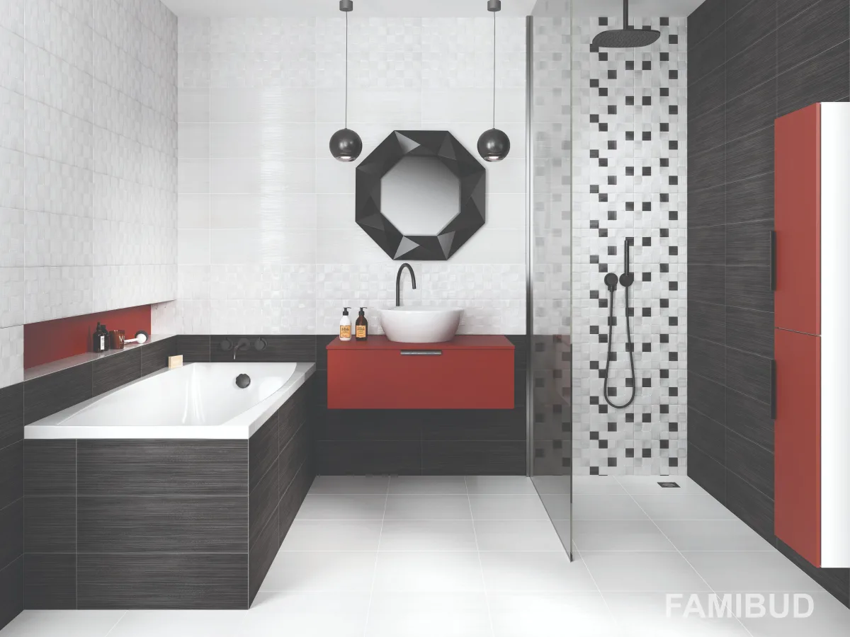 Плитка стінова Odri Black Церсаніт, 20×60, Cersanit