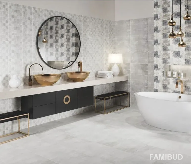 Плитка стінова Avrora Grey Опочно, 29,7×60, Opoczno