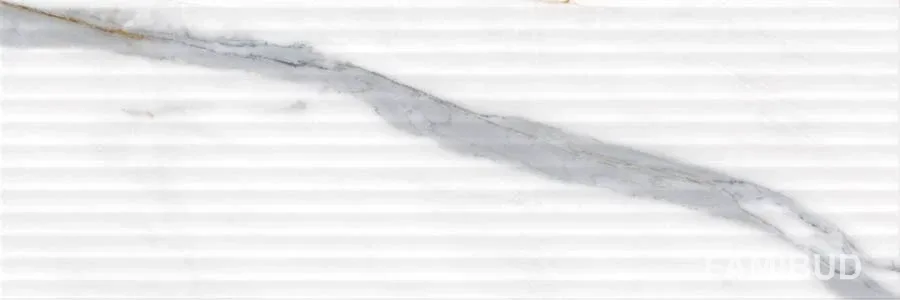 Плитка стінова Blumarine White Satin, 250×750×10, Opoczno