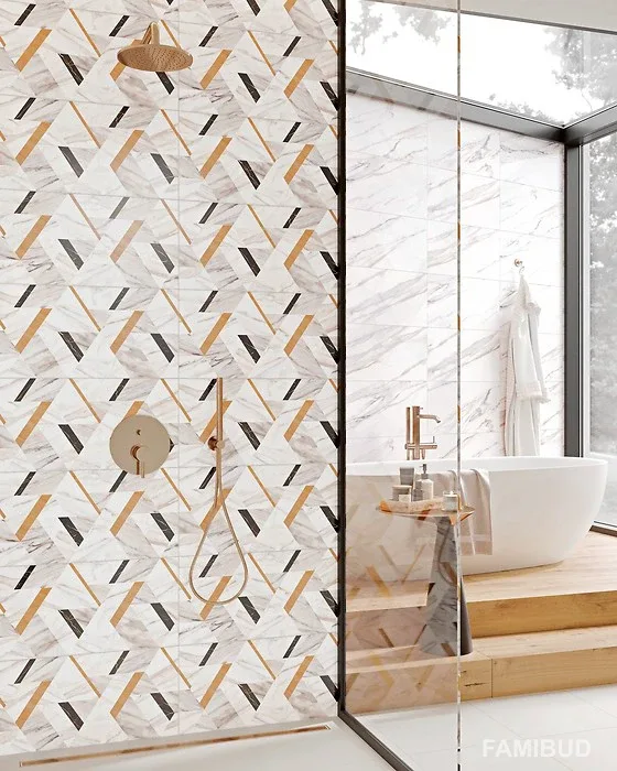 Плитка стінова Luna Gold Modern, 297×600, Opoczno