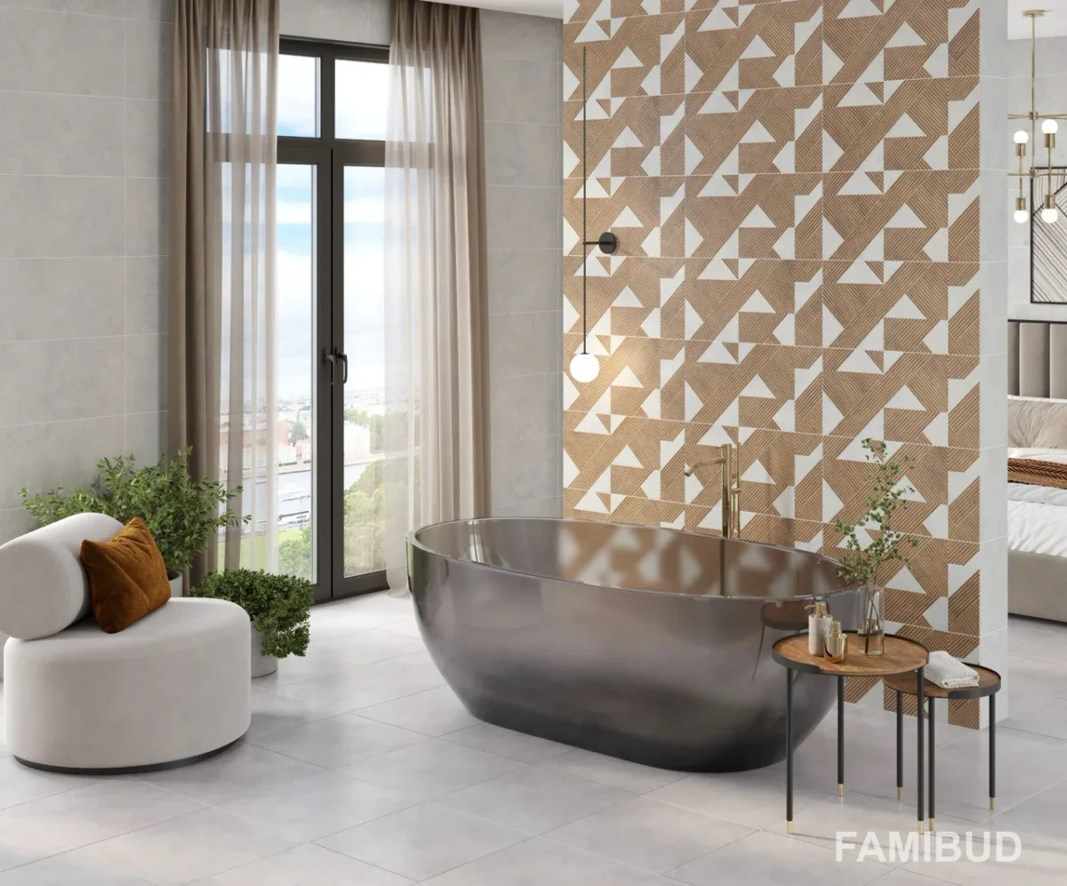 Плитка стінова Tamisa Light Grey, 297×600×9, Opoczno