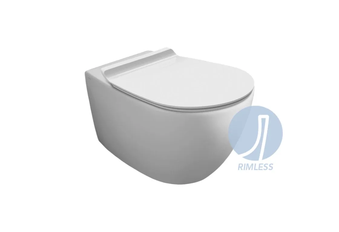 Унітаз підвісний Vignoni Rimless VI 18 F85 White matt, Simas
