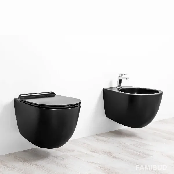 Біде підвісне Vignoni VI19 F85 VI19-F85 NM Black matte, Simas