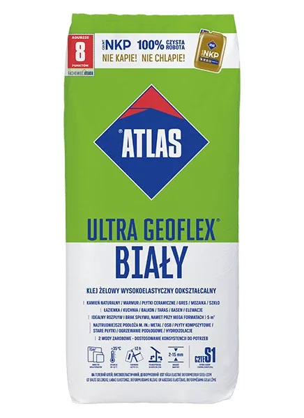Клей для плитки Ultra Geoflex White, 22,5 кг, Atlas