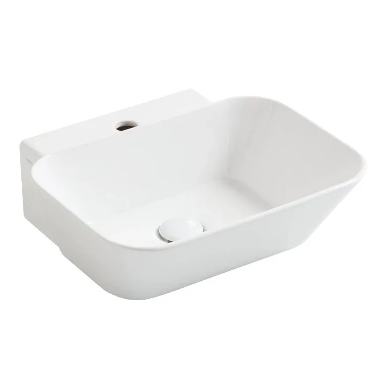 Умивальник WA 08 Wave Glossy white, Прямокутна, Simas