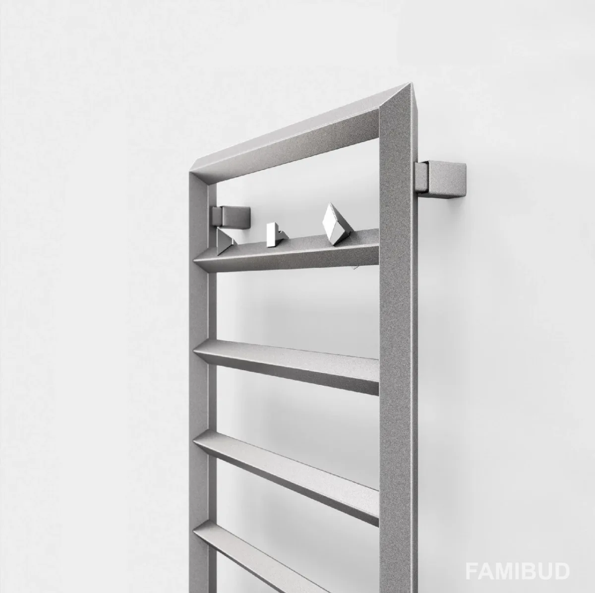 Рушникосушка Diamond Ral Raw Metal, 1120×400, Terma