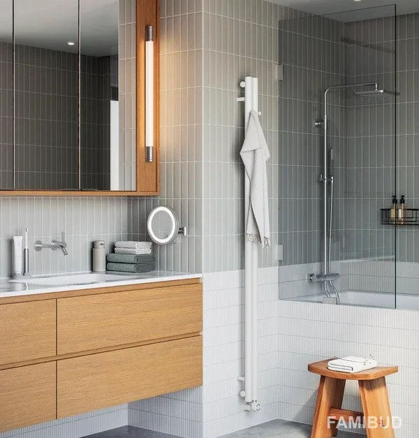 Рушникосушка Rolo Hanger Ral 9016 matt, 1200×95, Білий, Terma